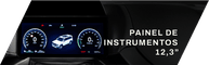 Painel de instrumentos 12,3 polegadas