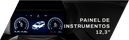 Painel de instrumentos 12,3 polegadas
