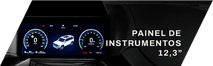 Painel de instrumentos 12,3 polegadas